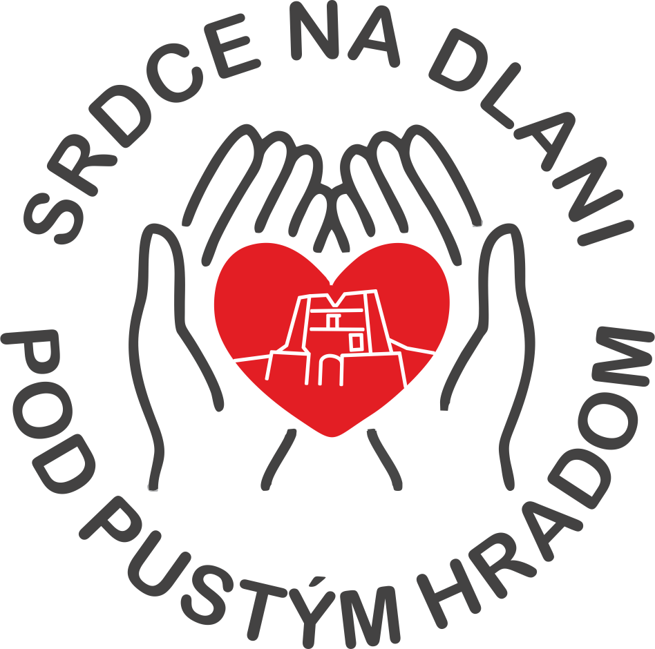 srdce na dlani pod pustým hradom – logo tlač